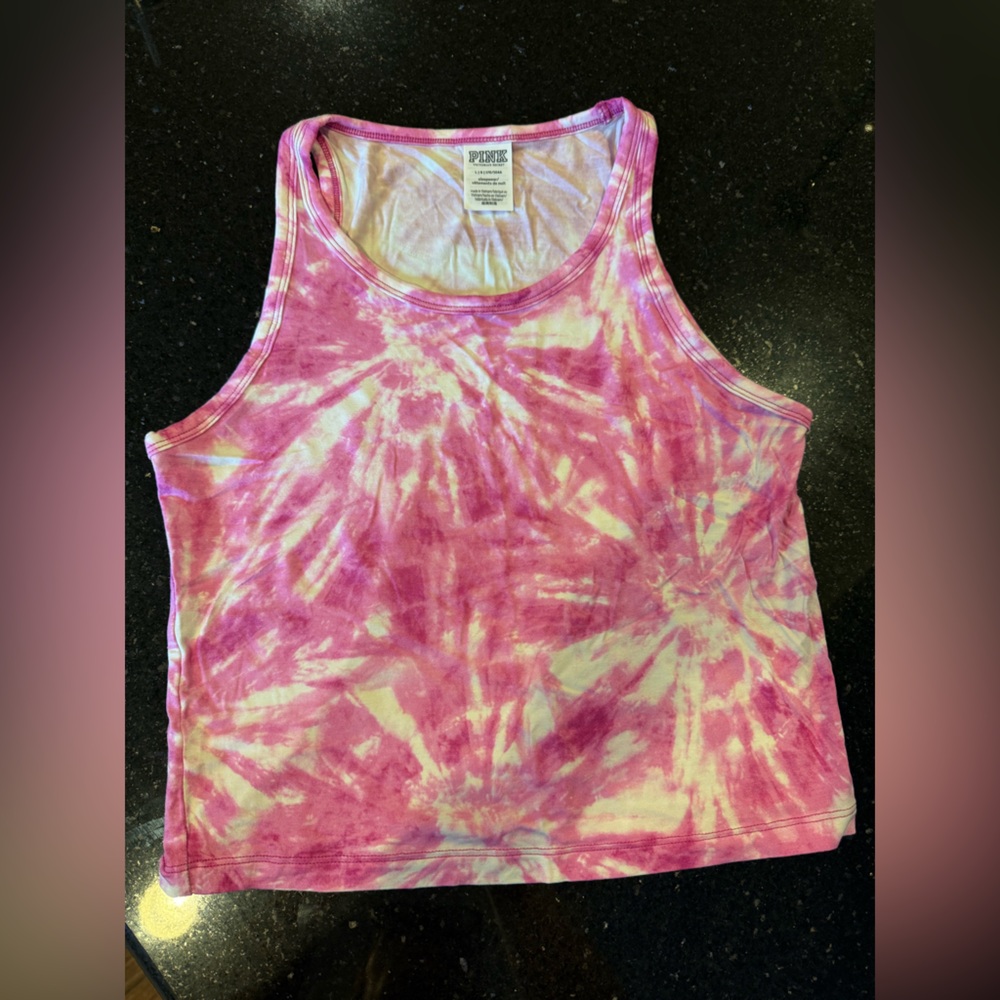 PINK Victoria's Secret Pink and White Sleepwear